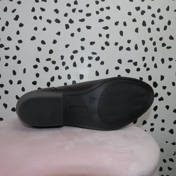 Seychelles Black Faux Leather Side Zip Ankle Boots - Picture 9 of 9